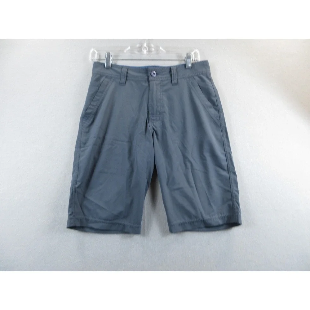 PrAna Shorts Mens 28 Gray Bermuda Lightweight Microfiber Pockets Casual